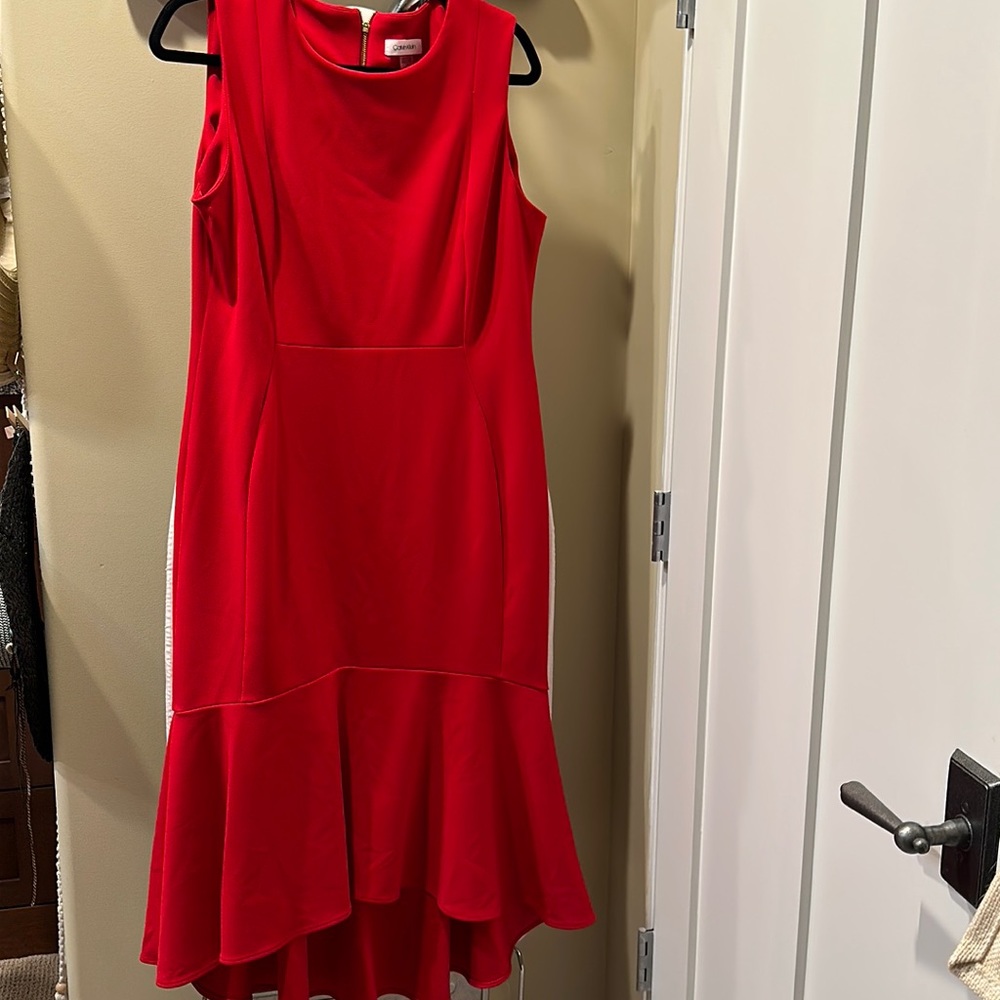 Calvin Klein Sleeveless Woman’s Dress - hi/ low hem!